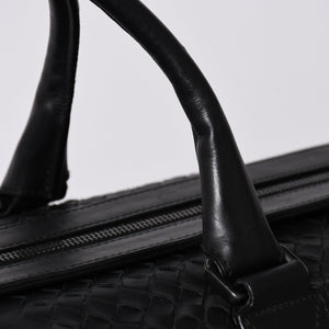 BOTTEGA VENETA ボッテガヴェネタ ボストンバッグ イントレチャート ラージダッフルバッグ レザー 152229 V4651 1000 美品 中古 4a001172
