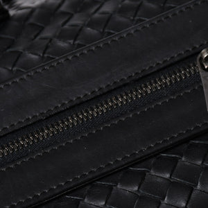 BOTTEGA VENETA ボッテガヴェネタ ボストンバッグ イントレチャート ラージダッフルバッグ レザー 152229 V4651 1000 美品 中古 4a001172