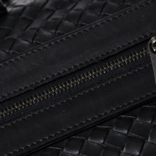 画像をギャラリービューアに読み込む, BOTTEGA VENETA ボッテガヴェネタ ボストンバッグ イントレチャート ラージダッフルバッグ レザー 152229 V4651 1000 美品 中古 4a001172