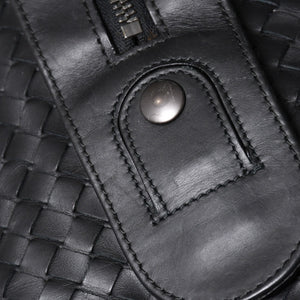 BOTTEGA VENETA ボッテガヴェネタ ボストンバッグ イントレチャート ラージダッフルバッグ レザー 152229 V4651 1000 美品 中古 4a001172