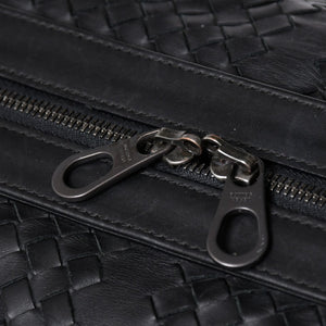BOTTEGA VENETA ボッテガヴェネタ ボストンバッグ イントレチャート ラージダッフルバッグ レザー 152229 V4651 1000 美品 中古 4a001172