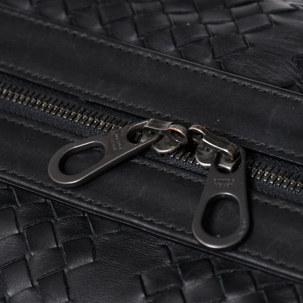 BOTTEGA VENETA ボッテガヴェネタ ボストンバッグ イントレチャート ラージダッフルバッグ レザー 152229 V4651 1000 美品 中古 4a001172