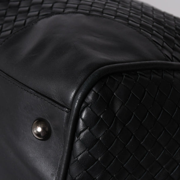 BOTTEGA VENETA ボッテガヴェネタ ボストンバッグ イントレチャート ラージダッフルバッグ レザー 152229 V4651 1000 美品 中古 4a001172