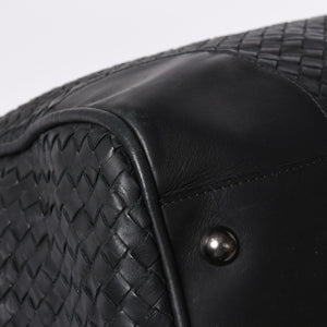 BOTTEGA VENETA ボッテガヴェネタ ボストンバッグ イントレチャート ラージダッフルバッグ レザー 152229 V4651 1000 美品 中古 4a001172
