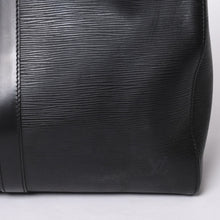 画像をギャラリービューアに読み込む, LOUIS VUITTON ルイヴィトン キーポル45 ボストンバッグ M59152 エピレザー ブラック ゴールド金具 美品 中古 4a000901