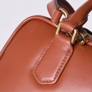 新品未使用 MIU MIU ミュウミュウ ハンドバッグ 2WAY 5BB142 ACR3 アルカディ レギュラー カーフスキン ブラウン 中古 4a000987