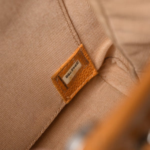 CHANEL Chain Shoulder Bag No. 5 Coco Mark Caviar Skin Light Brown Silver Hardware Good Condition Used 4a001120
