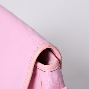 GUCCI グッチ GGキャンバス Shoulder Bag ワンショルダーバッグ 297559 ピンク インプリメ シルバー金具 美品 中古 4a001094