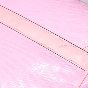 GUCCI グッチ GGキャンバス Shoulder Bag ワンショルダーバッグ 297559 ピンク インプリメ シルバー金具 美品 中古 4a001094