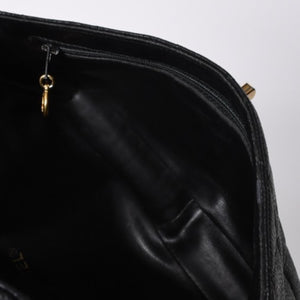 CHANEL シャネル Sフラップ Sチェーンショルダーバッグ 2番台 ココマーク キャビアスキン ブラック ゴールド金具 美品 中古 4a000931
