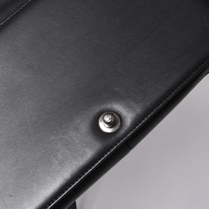 Very Good Condition CHANEL Boy Chanel Chevron Chain Shoulder Bag A92193 20th Series Coco Mark Calfskin Black Used 4a000907