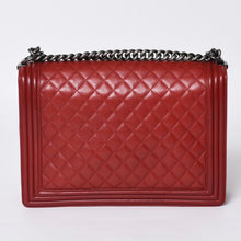 画像をギャラリービューアに読み込む, 極美品 CHANEL シャネル ボーイシャネル ラージ チェーンショルダーバッグ A67087 18番台 ココマーク ラムスキン レッド 中古 4a000909