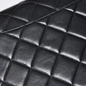極美品 CHANEL シャネル デカマトラッセ30 SフラップWチェーンショルダーバッグ 4番台 ココマーク ラムスキン ブラック 中古 4a000899