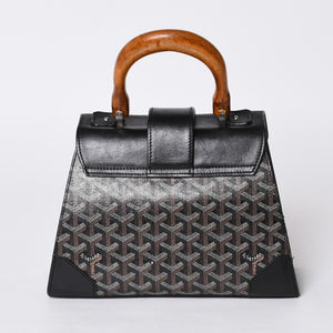 GOYARD Saigon PM Hand Bag Handbag Made in France Black Brown Good Condition Used 4a000986