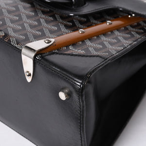 GOYARD Saigon PM Hand Bag Handbag Made in France Black Brown Good Condition Used 4a000986