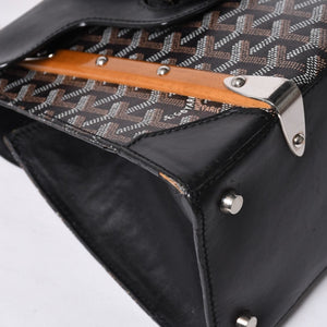 GOYARD Saigon PM Hand Bag Handbag Made in France Black Brown Good Condition Used 4a000986