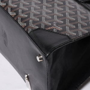 GOYARD Saigon PM Hand Bag Handbag Made in France Black Brown Good Condition Used 4a000986