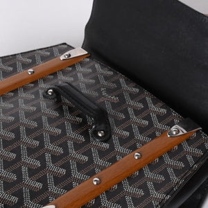 GOYARD Saigon PM Hand Bag Handbag Made in France Black Brown Good Condition Used 4a000986
