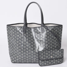 画像をギャラリービューアに読み込む, 新品同様 GOYARD ゴヤール サンルイPM バッグ トートバッグ STLOUIPMLTY01CL01P グレー PVC レザー 中古 4a000881