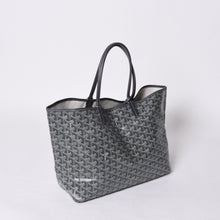 画像をギャラリービューアに読み込む, 新品同様 GOYARD ゴヤール サンルイPM バッグ トートバッグ STLOUIPMLTY01CL01P グレー PVC レザー 中古 4a000881