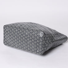 画像をギャラリービューアに読み込む, 新品同様 GOYARD ゴヤール サンルイPM バッグ トートバッグ STLOUIPMLTY01CL01P グレー PVC レザー 中古 4a000881