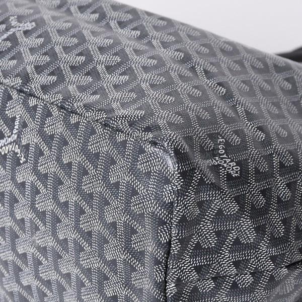 新品同様 GOYARD ゴヤール サンルイPM バッグ トートバッグ STLOUIPMLTY01CL01P グレー PVC レザー 中古 4a000881