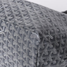 画像をギャラリービューアに読み込む, 新品同様 GOYARD ゴヤール サンルイPM バッグ トートバッグ STLOUIPMLTY01CL01P グレー PVC レザー 中古 4a000881