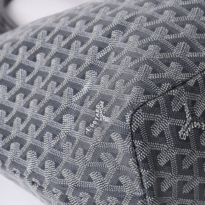 新品同様 GOYARD ゴヤール サンルイPM バッグ トートバッグ STLOUIPMLTY01CL01P グレー PVC レザー 中古 4a000881