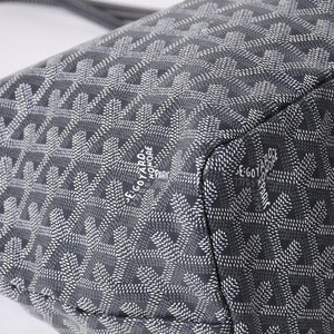 新品同様 GOYARD ゴヤール サンルイPM バッグ トートバッグ STLOUIPMLTY01CL01P グレー PVC レザー 中古 4a000881