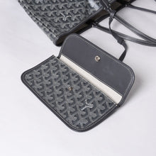 画像をギャラリービューアに読み込む, 新品同様 GOYARD ゴヤール サンルイPM バッグ トートバッグ STLOUIPMLTY01CL01P グレー PVC レザー 中古 4a000881