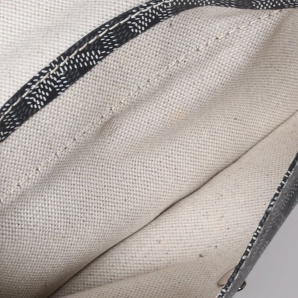 新品同様 GOYARD ゴヤール サンルイPM バッグ トートバッグ STLOUIPMLTY01CL01P グレー PVC レザー 中古 4a000881