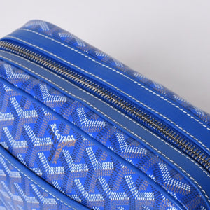 新品同様 GOYARD ゴヤール カップヴェールPM バッグ ショルダーバッグ CAPVE2PMLTY10CL10P PVC レザー ブルー 中古 4a001081