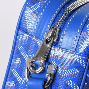 新品同様 GOYARD ゴヤール カップヴェールPM バッグ ショルダーバッグ CAPVE2PMLTY10CL10P PVC レザー ブルー 中古 4a001081