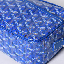 画像をギャラリービューアに読み込む, 新品同様 GOYARD ゴヤール カップヴェールPM バッグ ショルダーバッグ CAPVE2PMLTY10CL10P PVC レザー ブルー 中古 4a001081