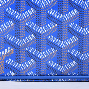 新品同様 GOYARD ゴヤール カップヴェールPM バッグ ショルダーバッグ CAPVE2PMLTY10CL10P PVC レザー ブルー 中古 4a001081