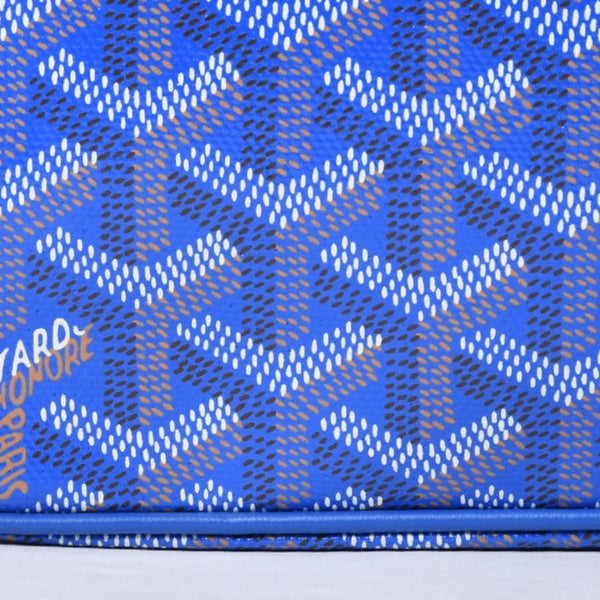 新品同様 GOYARD ゴヤール カップヴェールPM バッグ ショルダーバッグ CAPVE2PMLTY10CL10P PVC レザー ブルー 中古 4a001081