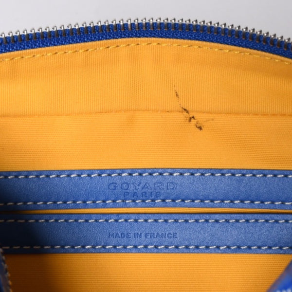 新品同様 GOYARD ゴヤール カップヴェールPM バッグ ショルダーバッグ CAPVE2PMLTY10CL10P PVC レザー ブルー 中古 4a001081