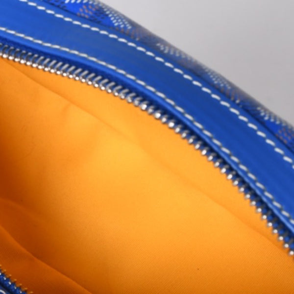 新品同様 GOYARD ゴヤール カップヴェールPM バッグ ショルダーバッグ CAPVE2PMLTY10CL10P PVC レザー ブルー 中古 4a001081