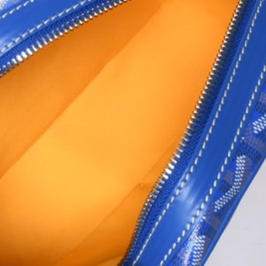 新品同様 GOYARD ゴヤール カップヴェールPM バッグ ショルダーバッグ CAPVE2PMLTY10CL10P PVC レザー ブルー 中古 4a001081