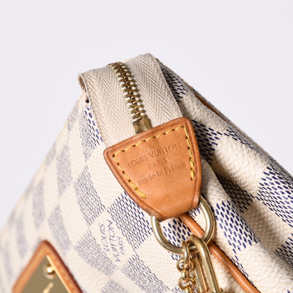 極美品 LOUIS VUITTON ルイヴィトン ダミエ アズール エヴァ 2WAY ハンド ショルダー バッグ N55214 中古 4a000728