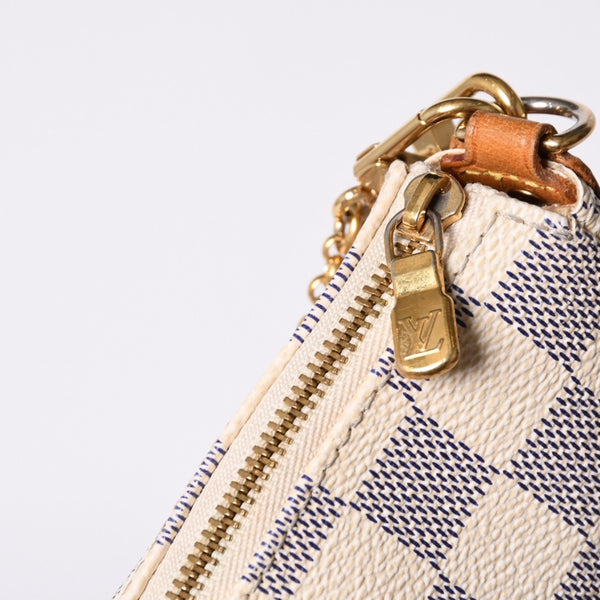 極美品 LOUIS VUITTON ルイヴィトン ダミエ アズール エヴァ 2WAY ハンド ショルダー バッグ N55214 中古 4a000728