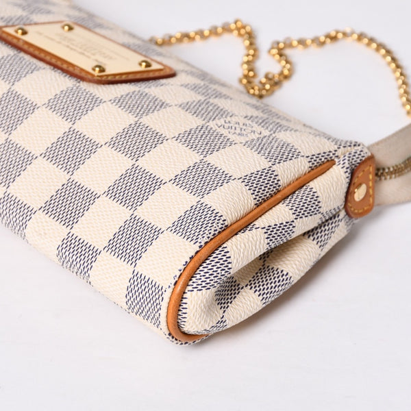 極美品 LOUIS VUITTON ルイヴィトン ダミエ アズール エヴァ 2WAY ハンド ショルダー バッグ N55214 中古 4a000728