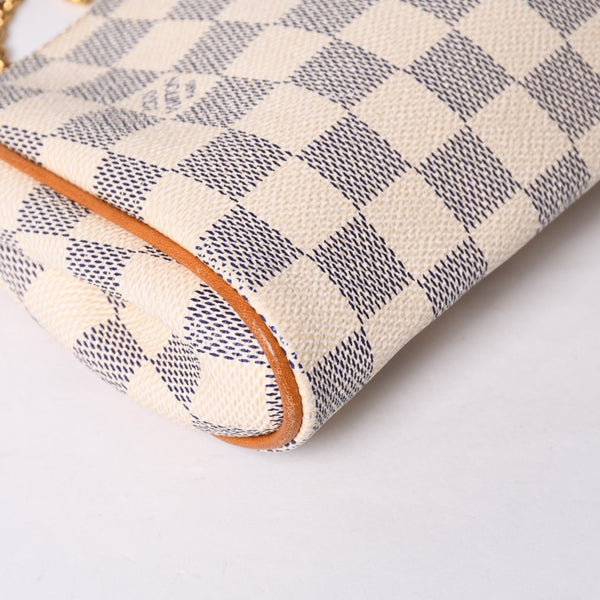 極美品 LOUIS VUITTON ルイヴィトン ダミエ アズール エヴァ 2WAY ハンド ショルダー バッグ N55214 中古 4a000728
