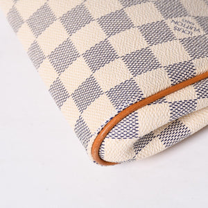 極美品 LOUIS VUITTON ルイヴィトン ダミエ アズール エヴァ 2WAY ハンド ショルダー バッグ N55214 中古 4a000728