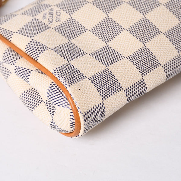 極美品 LOUIS VUITTON ルイヴィトン ダミエ アズール エヴァ 2WAY ハンド ショルダー バッグ N55214 中古 4a000728