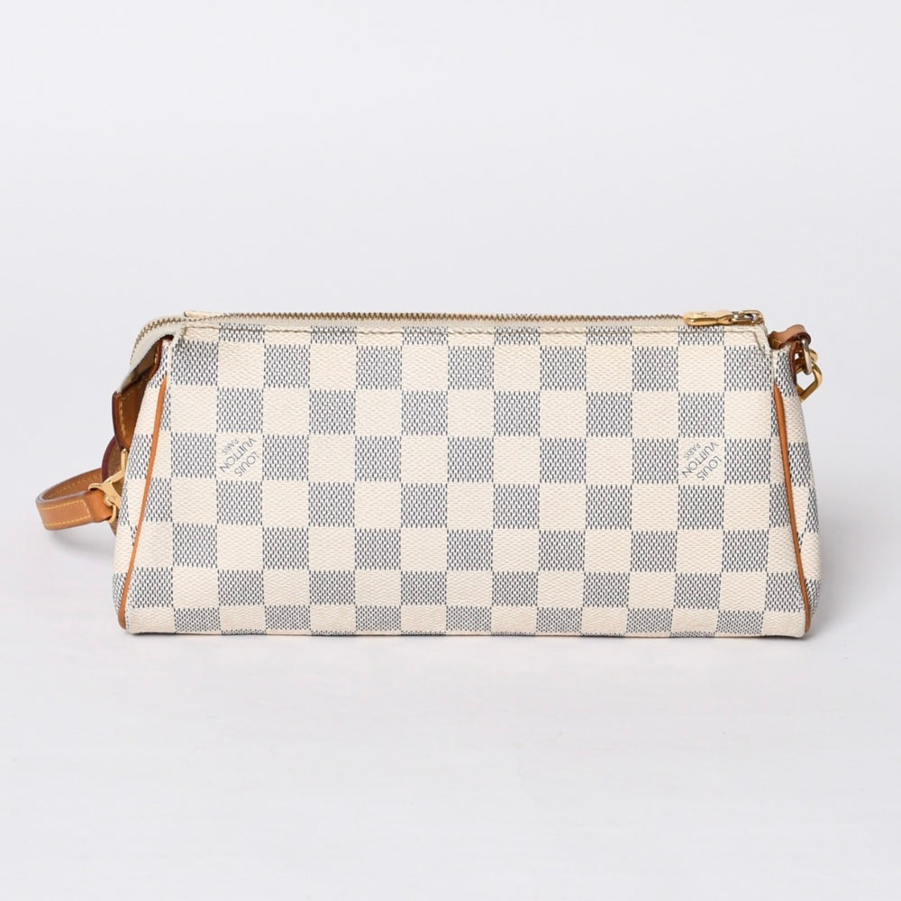 LOUIS VUITTON Damier Azur Eva 2WAY Hand Shoulder Bag N55214 Good Condition Used 4a000729