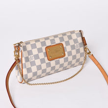 画像をギャラリービューアに読み込む, LOUIS VUITTON ルイヴィトン ダミエ アズール エヴァ 2WAY ハンド ショルダー バッグ N55214 美品 中古 4a000729