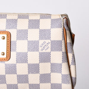 LOUIS VUITTON ルイヴィトン ダミエ アズール エヴァ 2WAY ハンド ショルダー バッグ N55214 美品 中古 4a000729