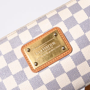 LOUIS VUITTON ルイヴィトン ダミエ アズール エヴァ 2WAY ハンド ショルダー バッグ N55214 美品 中古 4a000729