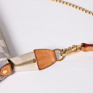 LOUIS VUITTON ルイヴィトン ダミエ アズール エヴァ 2WAY ハンド ショルダー バッグ N55214 美品 中古 4a000729